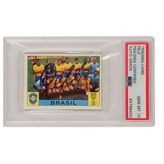 Pele Signed 1994 Panini World Cup Story Sonric’s #36 – PSA 10 Autograph