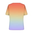 thumbnail image 5 of Yuzhih Womens Tops Soft Short Sleeve V Neck Blouses Trendy Print Loose Tshirts Casual Summer Clothing 2024, 5 of 5
