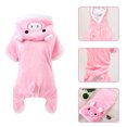 thumbnail image 3 of Lindo diseño de cerdo rosa, sudaderas con capucha cálidas para perros pequeños y gatos, abrigo de vestir para Halloween y Navidad, 3 of 6