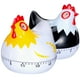 thumbnail image 1 of 2 temporizadores mecánicos con diseño de gallina para cocinar en restaurantes y repostería casera., 1 of 8