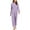 BA-Purple, variant on QIUOMBBP Brown Family Pajamas Matching Sets Christmas Solid Color Fleece Hooded Jumpsuits Long Sleeve Zip Up Sleepwear Onesies L