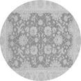thumbnail image 1 of Ahgly Company Indoor Round Oriental Gray Traditional Area Rugs, 4' Round, 1 of 4