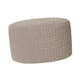 thumbnail image 3 of Round Ottoman Slipcover Stretch Footstool Cover Soft Spandex Material for Living Room Bedroom, 3 of 9