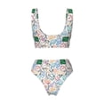 thumbnail image 5 of Daiia Back To School Women's Bikini Set Two Piece Swimsuit High Waisted Bikini Adjustable Straps Bikini Perfect for Beach, Pool, and Summer Vacation-, 5 of 9
