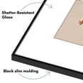 thumbnail image 3 of Americanflat 12x16 Front Loading Picture Frame with Shatter-Resistant Glass with 8x12 Mat 3 Pack Photo - Black, 3 of 7