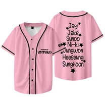 Kpop ENHYPEN Romance Untold Merch Baseball Jacket T-Shirts Cosplay Unisex Fashion Short Sleeve Tee