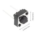 thumbnail image 2 of FOMIYES 100Ud Interruptor Táctil Plástico Negro Momentáneo Para Proyectos Electrónicos Y Pcb, 2 of 7