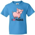 thumbnail image 3 of Inktastic I Love Piggies- Cute Pig Youth T-Shirt, 3 of 5