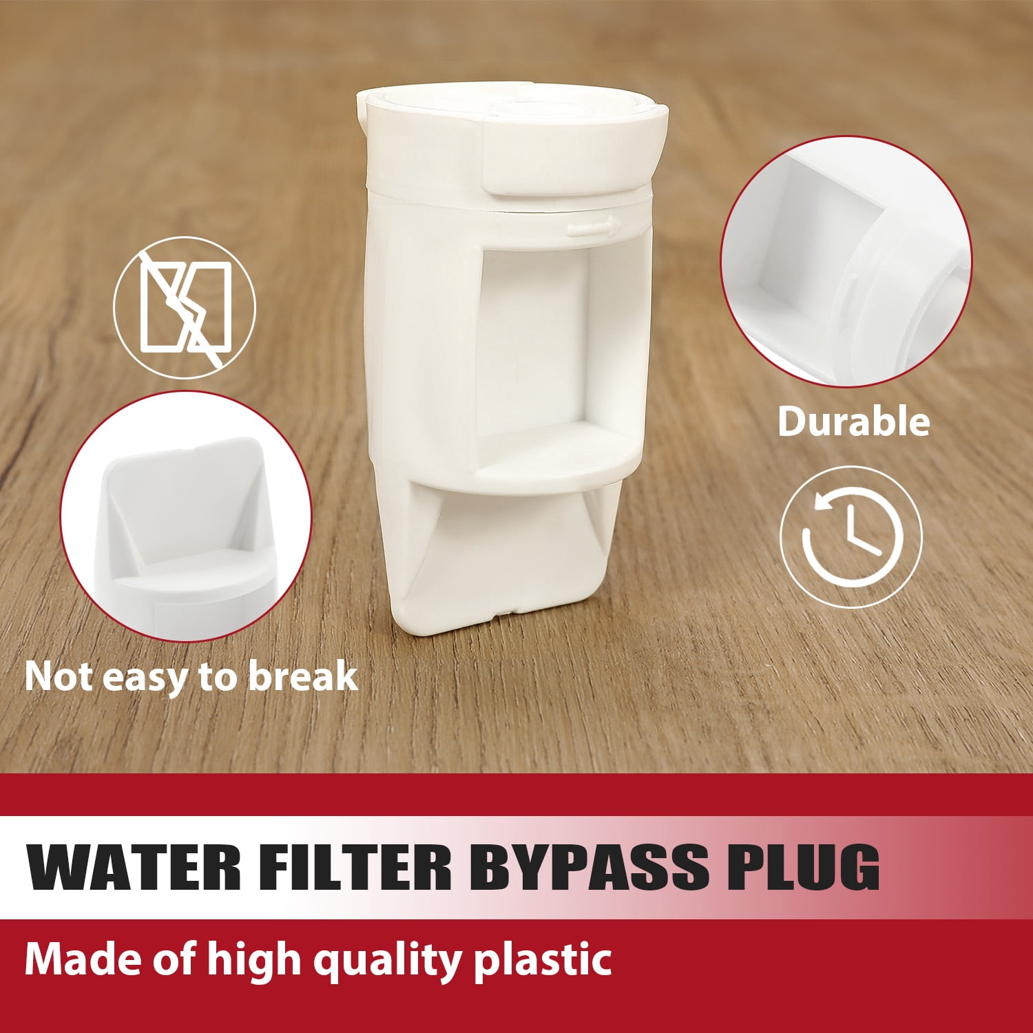 KOJEM GE Frigidaire Water Filter Bypass Plug for WR17X33825 Fit for General Electric/ Hotpoint/ Kenmore/ Sears, RCA (and more) Refrigerator Filter Bypass Plug