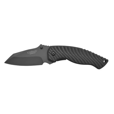 Camillus Impulse Carbonitride Titanium Folding Knife, Black