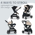 thumbnail image 2 of Britax Willow Brook S+ Baby Travel System, Infant Car Seat and Stroller Combo with Alpine Base, ClickTight Technology, SafeWash Insert and Cover, Sand Onyx, 2 of 5