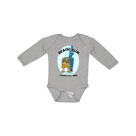 

Inktastic Beach Bum Sandbridge Beach Virginia Boys or Girls Long Sleeve Baby Bodysuit