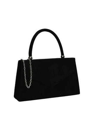 Black Envelope Bag Formal Party Clutch Wedding Guest Handbag Black Designer  Bag