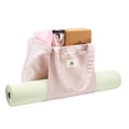 thumbnail image 3 of Bolsa de yoga MYQ MOYAQI de lona con bolsillo mate, color rosa, 3 of 7
