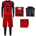 thumbnail image 1 of Blue Lock Red Team Cosplay Costume Jumpsuit Waistcoat And Shorts Sports Shirt-i, 1 of 4