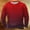Wine, variant on gakvbuo Pullover Sweatshirt For Men Long Sleeve Tops Round Neck Lightweight Basic Pullover T-Shirt Blouses