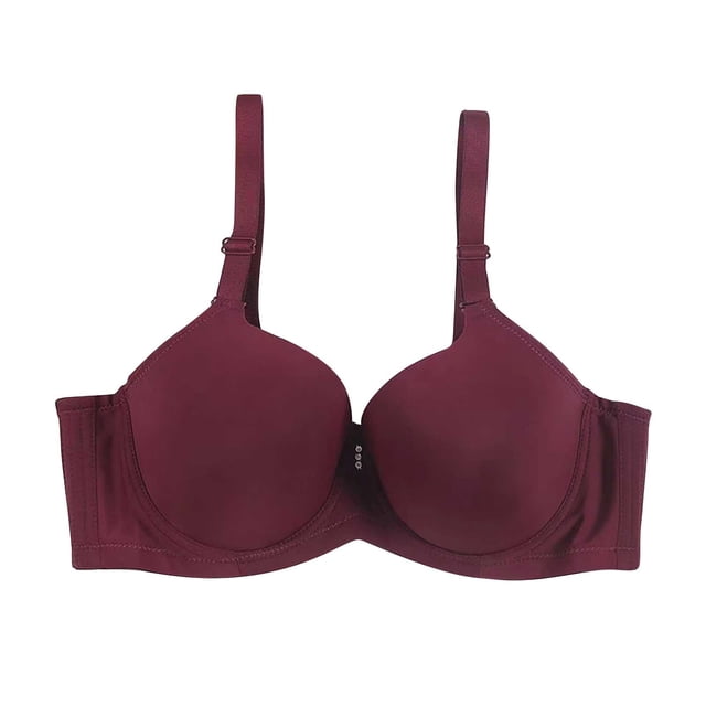 Timegard Soutiens-Gorge pour Femmes Push-Up avec Bretelles Réglables Respirant Quotidien Couleur Unie