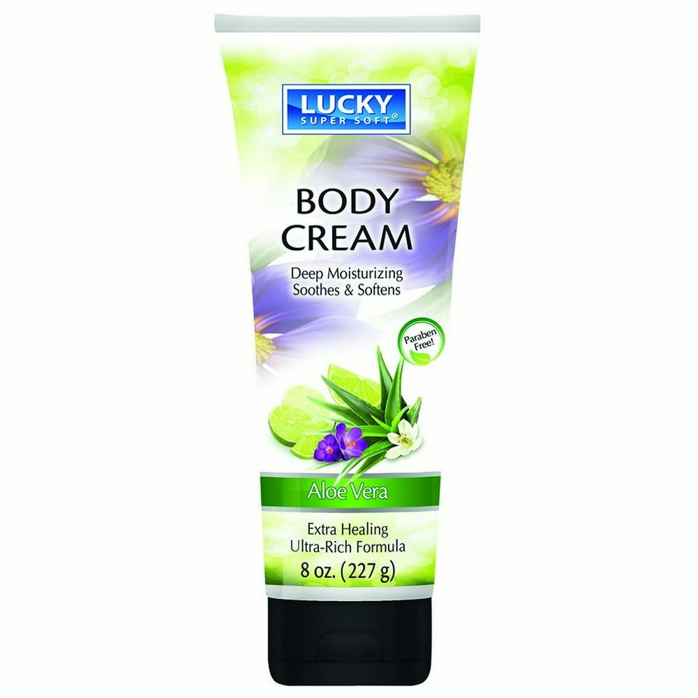 Lucky Super Soft Body Creams, Aloe Vera, 8 Oz