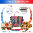 thumbnail image 4 of Pioneer Flower Floral Print Pattern Womens Lunch Box for Work,Insulated Large Lunch Bag for Tween and Teen,Loncheras Para Mujer,Leakproof Adult Lunch Bag for Work,Beach,Travel,Picnic,Camping, 4 of 7