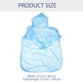 thumbnail image 2 of LITINKIMI Raincoats For Adults Waterproof Plastic Sky Blue For Women 20Pcs 51.09X31.44X0.04In, 2 of 8