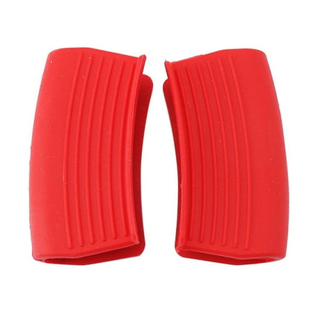 

1pair Anti Scalding Non Slip Reusable Pot Holder Sleeve Portable Soft Silicone