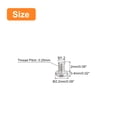 thumbnail image 2 of Unique Bargains M1.2x0.25x2mm 50Pack Metal Flat Round Head Screws Phillips Drive Machine Bolt, 2 of 5