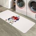 thumbnail image 6 of Kitchen Rugs and Mats,Independence Day Floral Eucalyptus 2 Piece Anti Fatigue Area Runner Rug Set Comfort Standing Floor Mat,Farm Plants Vintage Linen Non Slip Absorbent Doormats for Laundry/Bathroom, 6 of 6