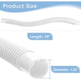 thumbnail image 2 of Replacement Pool Hoses for Above Ground Pools 1 1/4, 59" Long Above Ground Pool Hoses (White, 2 Pcs), 2 of 7