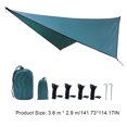 thumbnail image 4 of Canopy impermeable Tarpaulina multifunción Rhombus Ultralight Garden Camping portátil PROTECTOR PROTECTOR PROTECTOR LEBLOS VIAJE VIAJE DERECHO Advancent OD003596-04B, 4 of 4