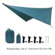 thumbnail image 4 of Canopy impermeable Tarpaulina multifunción Rhombus Ultralight Garden Camping portátil PROTECTOR PROTECTOR PROTECTOR LEBLOS VIAJE VIAJE DERECHO Advancent OD003596-04B, 4 of 4