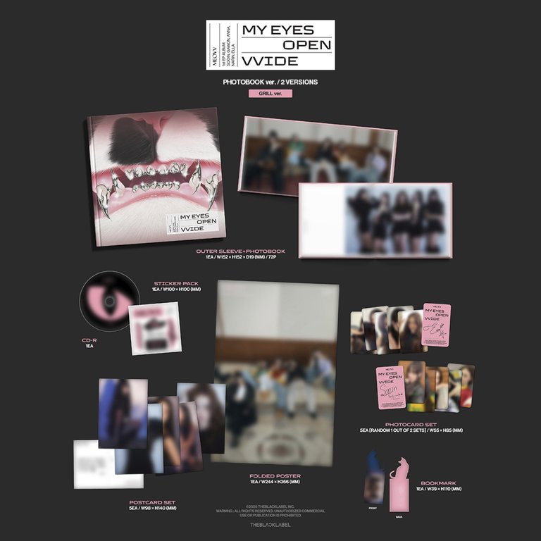 Meovv - Meovv 1st Ep Album My Eyes Open Vvide [GRILL ver.] - Music