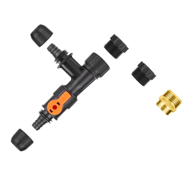 Billuyoard Limpiador de tanques de peces Kit de cambiador de agua de acuario automático Adaptador de grifo Herramienta de limpieza de tanques de peces Plantas Artificiales Billuyoard HA035685-00