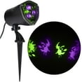 thumbnail image 1 of Projecteur lumineux de spectacle d'Halloween - sorcière en mouvement avec chat (violet/vert), 1 of 6