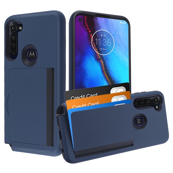 Motorola Moto G Stylus Wallet Phone Case with 3 Cedit Cards ID Holder