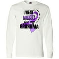 thumbnail image 3 of Inktastic I Wear Purple For My Grandma Lupus Awareness Long Sleeve T-Shirt, 3 of 5