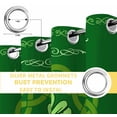 thumbnail image 4 of St. Patrick's Day Blackout Curtains for Bedroom, Green Country Lucky Leaves Chic Border Thermal Insulated Kitchen Drapes with Grommets, Light Blocking Window Treatment, 2 Panels 52" x 54", 4 of 7