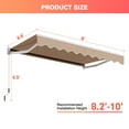 thumbnail image 2 of Gymax 8' x 6.6' Patio Retractable Awning Sunshade Shelter w/Manual Crank Handle Beige, 2 of 9
