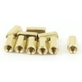 thumbnail image 2 of M3 x 10mm Female/Female Thread Brass Hex Standoff PCB Pillar Spacer 10pcs, 2 of 4