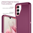 thumbnail image 3 of I-HONVA For Samsung Galaxy A16 Phone Case,3-Layer Military Grade Drop Protection Anti-Slip Bumper Rugged Shockproof Dustproof ProtectionGalaxy A16 Case,Red/Pink, 3 of 7