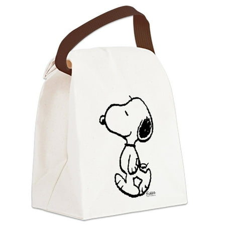 CafePress - Peanuts Snoopy - Canvas Lunch Bag with Strap Handle