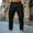 c002Black, variant on LNWUY Mens Casual Cargo Joggers Pants Elastic Waist Drawstring Stretch Relaxed Fit Work Pants Tapered Sweatpants Black L