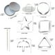 thumbnail image 4 of Xihbxyly Cortadores de Acero Inoxidable, Juego de 8 Herramientas para Pasteles, Moldes Antiadherentes, Diseño Fácil de Limpiar, Ideal para Galletas, Fondant, Proyectos de Repostería, Perfecto para Pa, 4 of 7