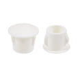 thumbnail image 1 of Tapones para agujeros Uxcell Beige 10 mm (3/8 pulgadas) con bloqueo a presión, cubierta de tubo de agujero, 50 piezas, 1 of 3