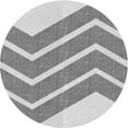 thumbnail image 1 of Ahgly Tapis Rond Lavable en Machine Intérieur Transitionnel Gris Gainsboro, 5 Pieds Rond, 1 of 7