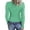 Green, variant on Womens Long Sleeve Neck Ribbed Knit Fitted Casual Tops Tee Slim Basic Shirts Women's Layering Tees