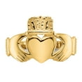 thumbnail image 5 of Finest Gold 14K Yellow Gold Ladies Claddagh Ring - Size 6, 5 of 5