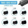thumbnail image 1 of Scale Ruler, 30cm Aluminium Metal Scale Architect Engineer Technical Ruler black-bigscale, 1 of 5