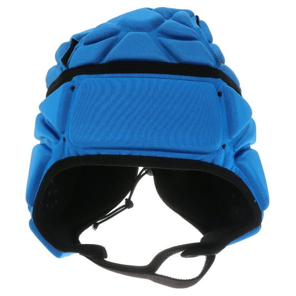 EeaseMX Casco a prueba de golpes, moderno y duradero, protector para portero de fútbol, hockey, rugby y patinaje sobre ruedas (azul, talla única)