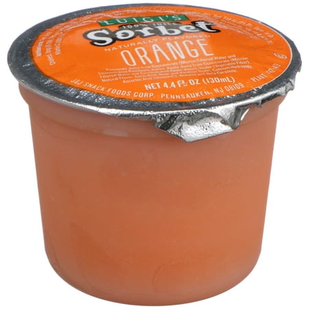 Luigis No Sugar Added Orange Sorbet Cup, 4.4 Fluid Ounce -- 96 per case