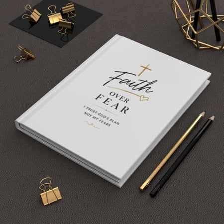 God Power Walk by Faith™ Hardcover Lined Journal, Matte Laminated Cover, 150 Lined Pages, 5.71 x 8.07 in